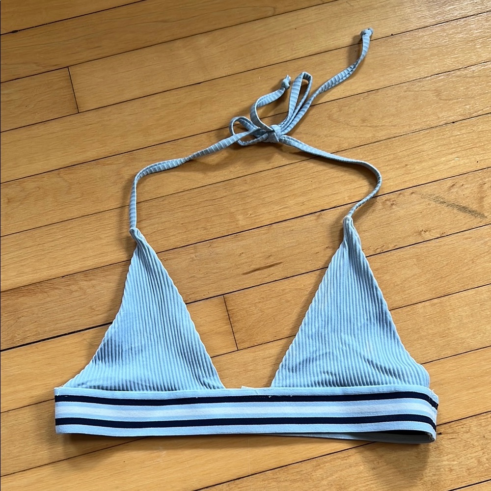 Levitate Tiny Blue Triangle Bikini Top - image 1